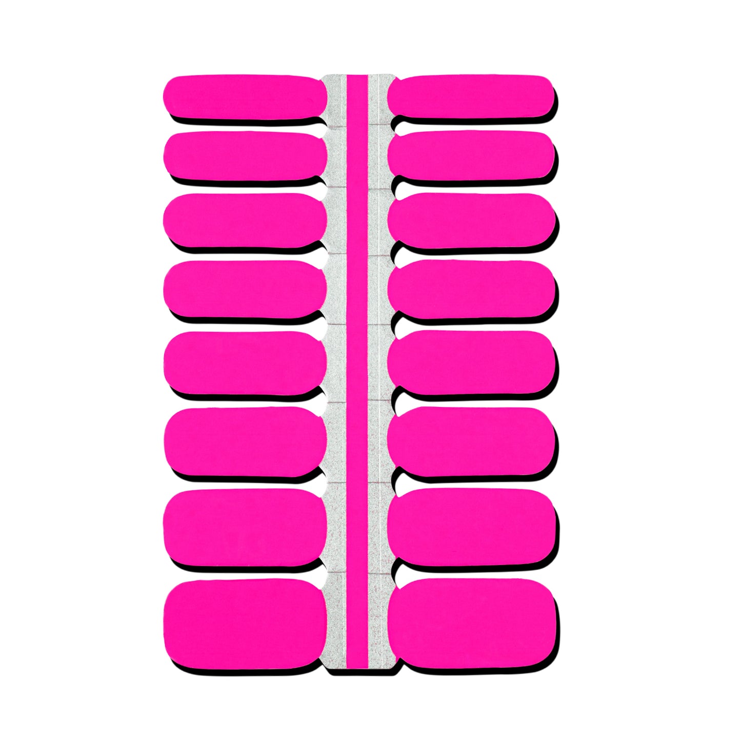 Neon Pink Nail Polish Wraps