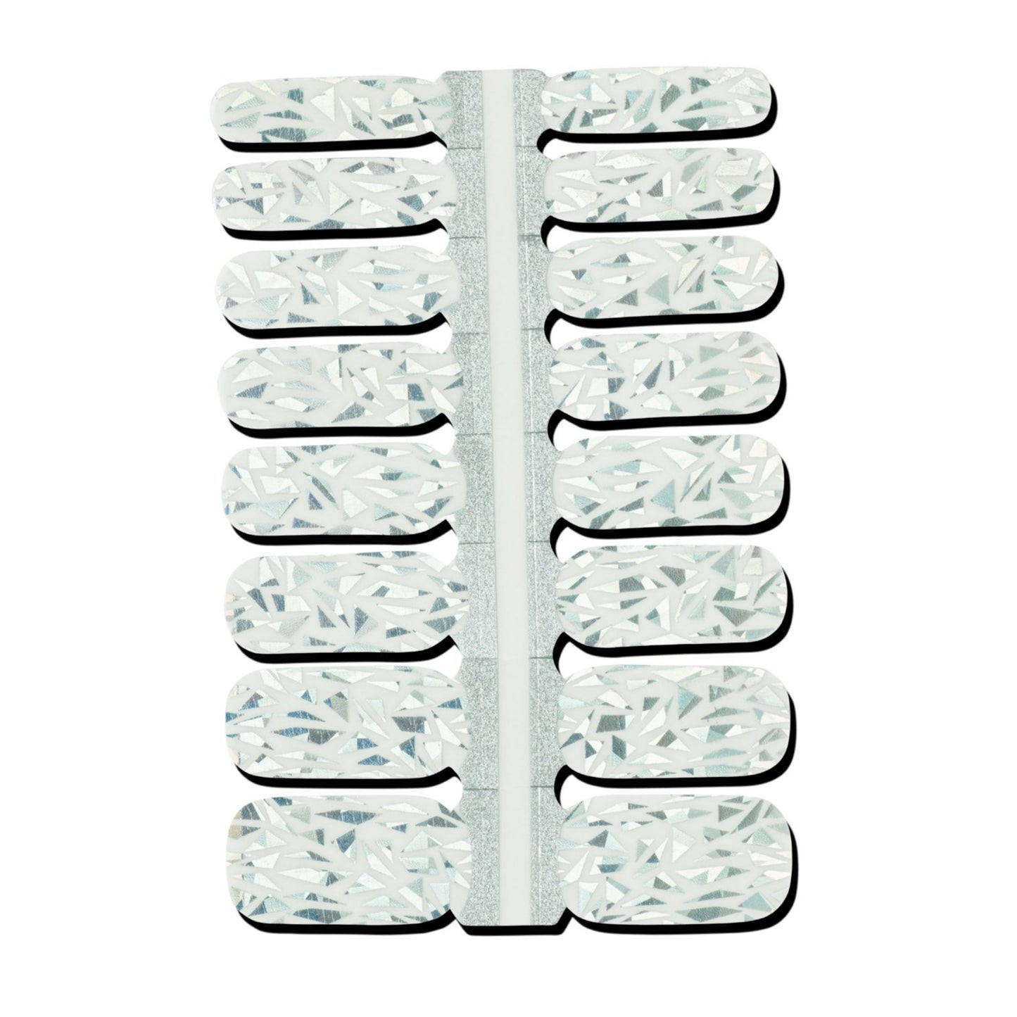 Broken Glass Nail Polish Wraps (Transparent)