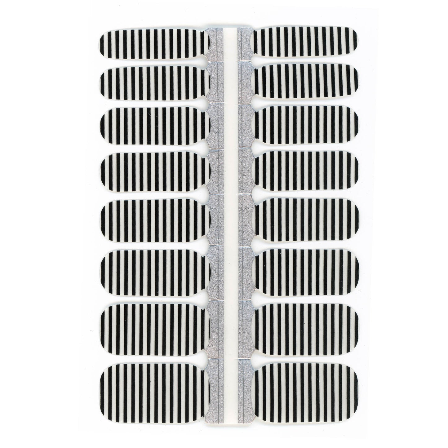 Black Stripes Nail Polish Wraps (Transparent)