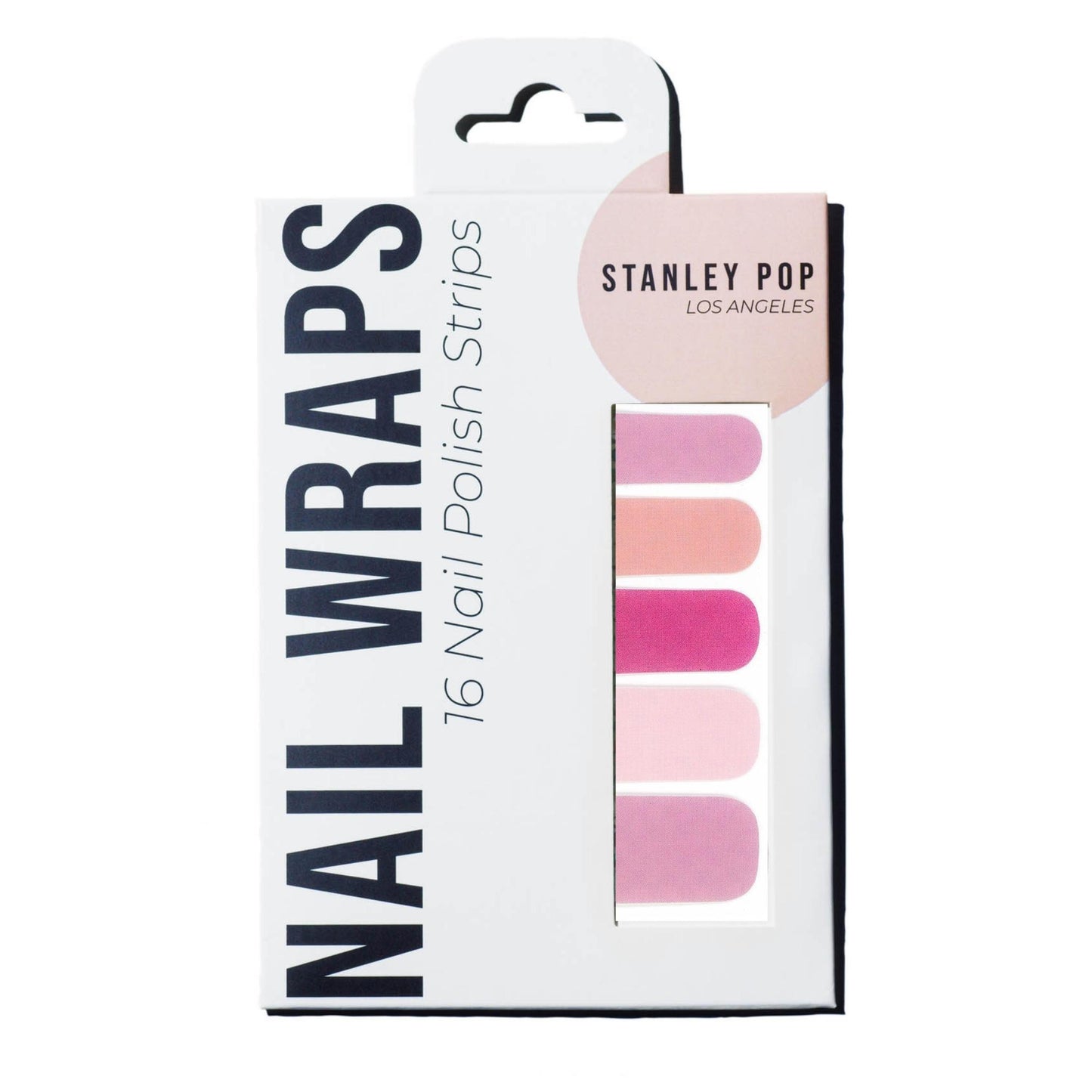 Pink Ombre Nail Polish Wraps