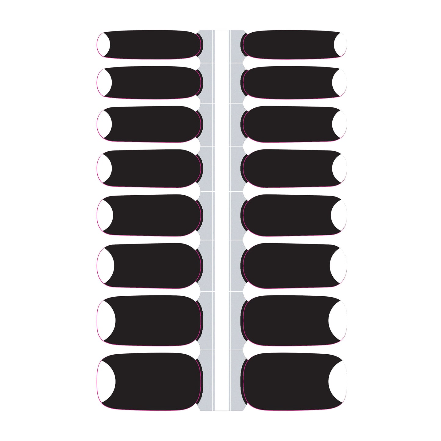 Black Moon Nail Polish Wraps (Transparent)