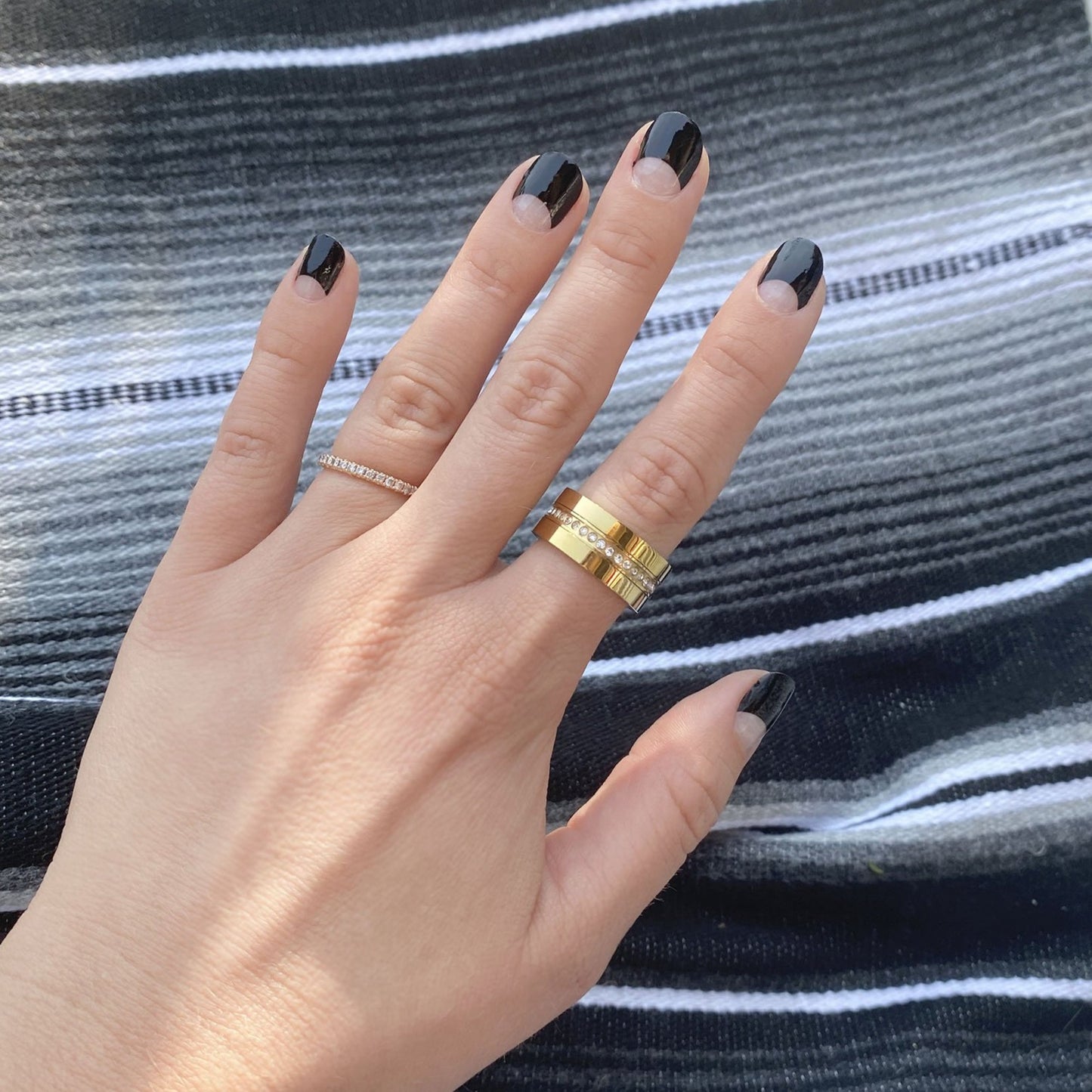 Black Moon Nail Polish Wraps (Transparent)