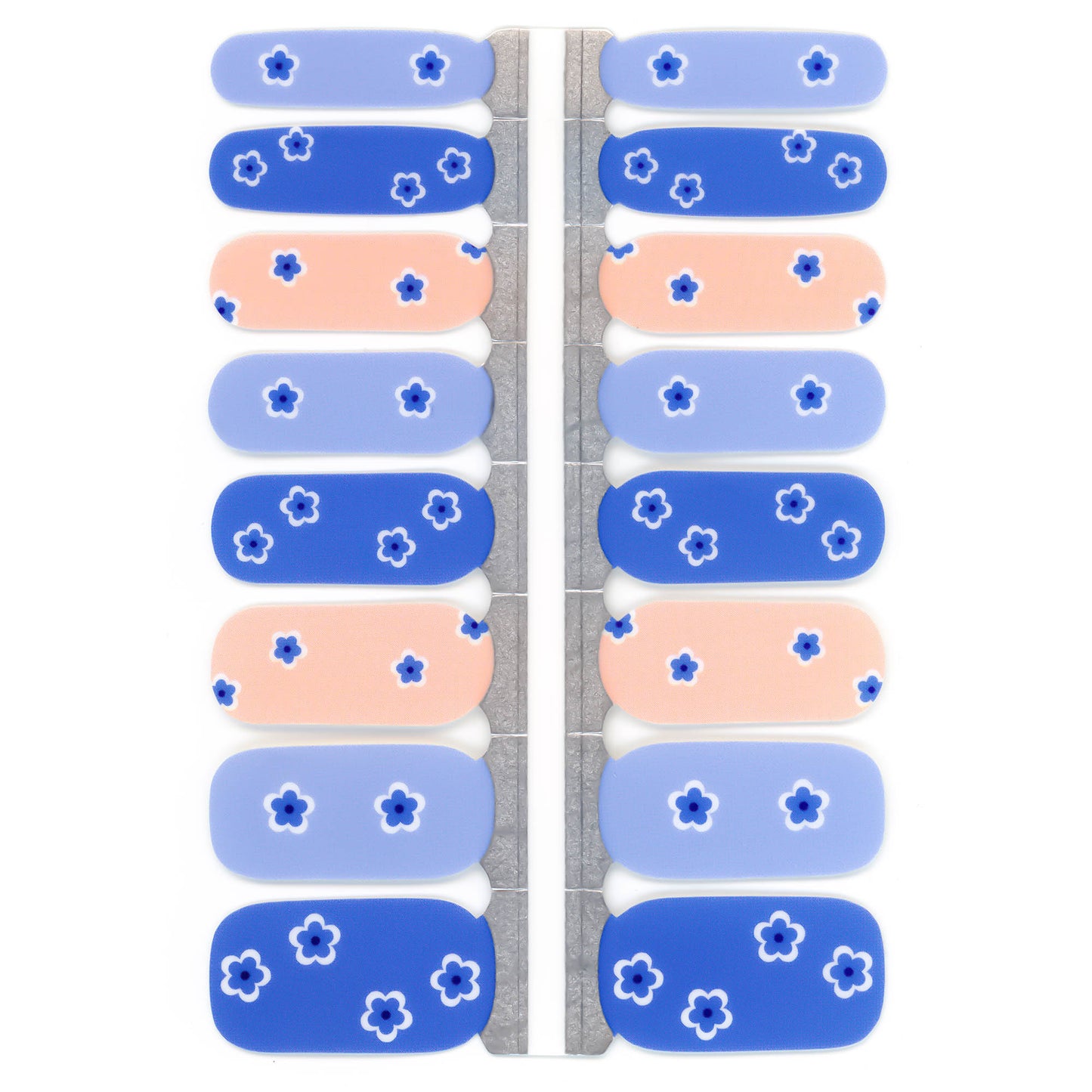 Light Blue Daisy Nail Wraps