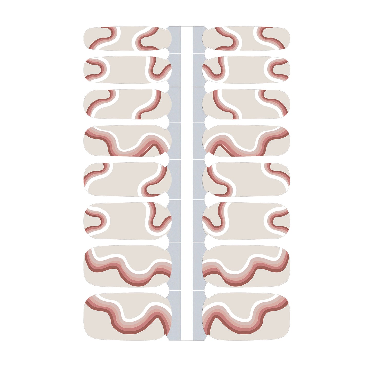 Swirl Nail Polish Wraps (Matte)