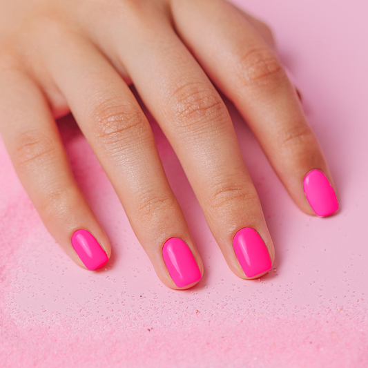 Neon Pink Nail Polish Wraps